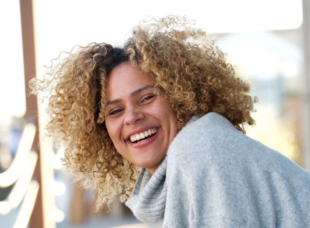 Laughing woman