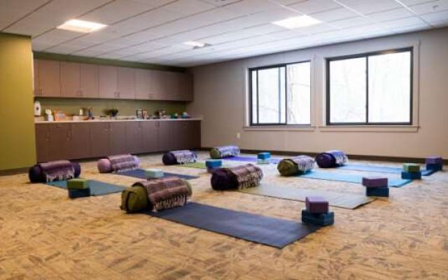 Yoga room at The Emily Program Columbus