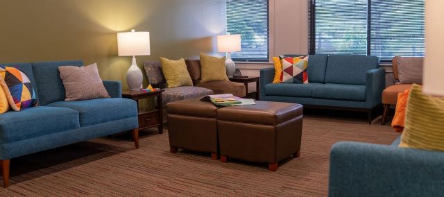 Group therapy room at The Emily Program Columbus center